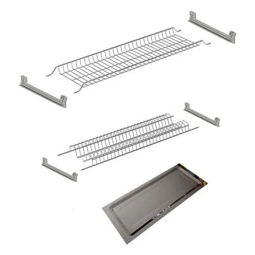 VI.TEL KIT COPPIE RETI PENSILI CM.86 INOX CON GOCCIOLATOIO
