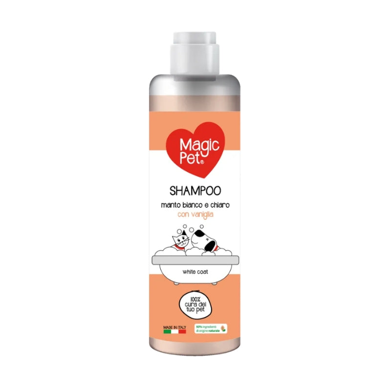 MAGIC PET SHAMPOO CANI E GATTI 250ML MANTO BIANCO E CHIARO VANIGLIA