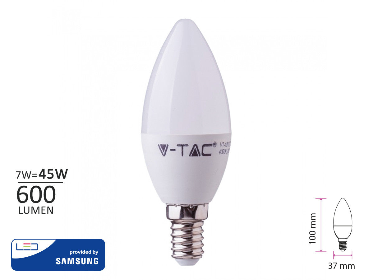 V-TAC LED OLIVA 7W=45W 600 LUMENS 3000K