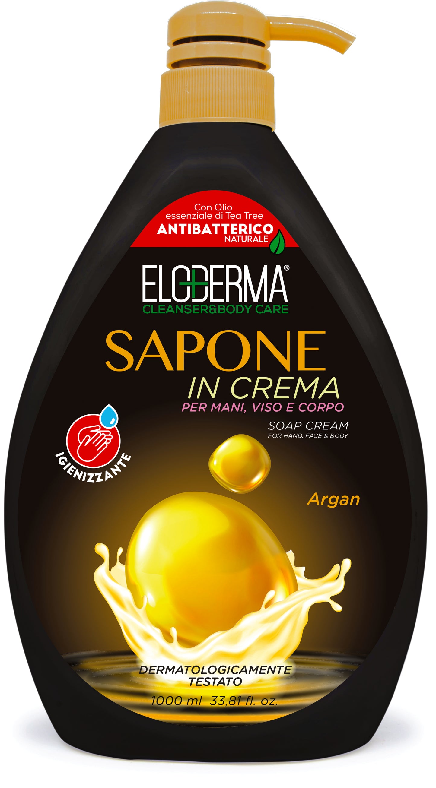 ELODERMA SAPONE IN CREMA 1L ARGAN