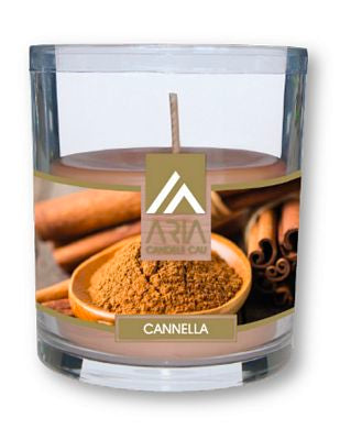 CAU CANDELA ARIA VETRO D.74XH.83 CANNELLA