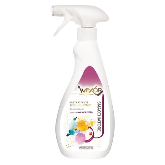 WEXOR SMACCHIATORE PRETRATTANTE SCHIUMA ATTIVA BIANCHI E COLORATI 750ML