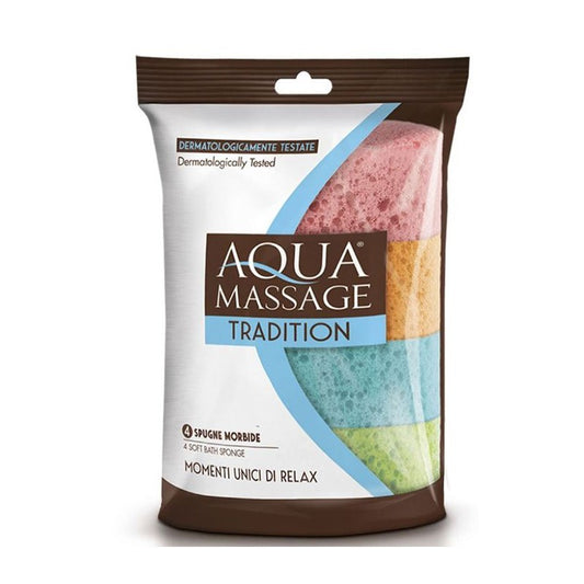 AQUA MASSAGE TRADITION SPUGNA MORBIDA 4PZ