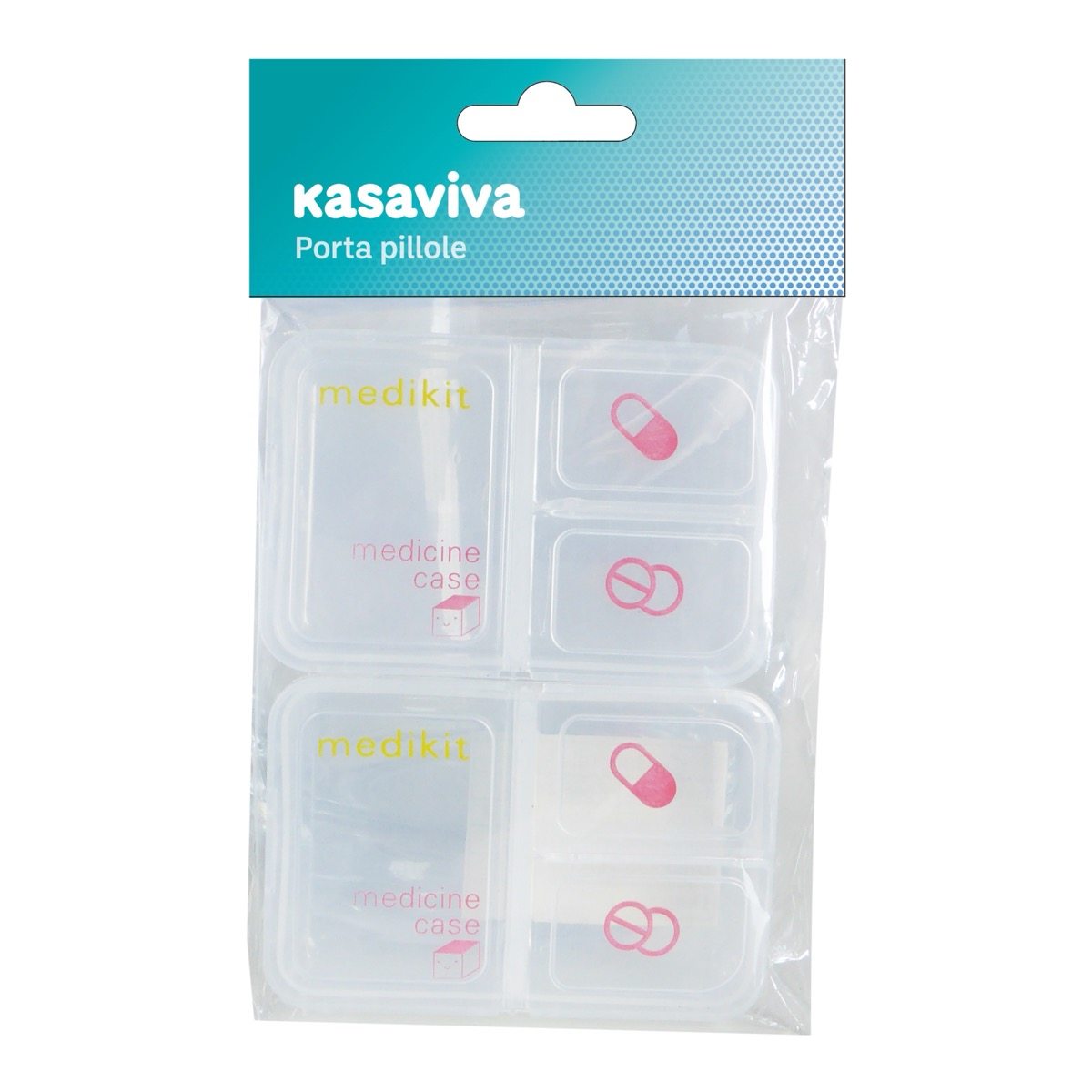 KASAVIVA PORTA PILLOLE 3 SCOMPARTI 2PZ