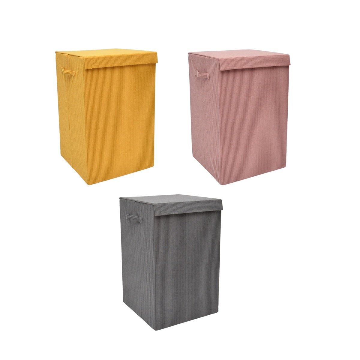 KASAVIVA BLUSH CESTO PORTABIANCHERIA CM.35X35X55H