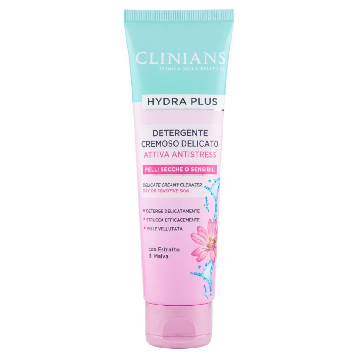 CLINIANS HYDRA PLUS DETERGENTE CREMOSO DELICATO ATTIVA ANTISTRESS 150ML PELLI SECCHE O SENSIBILI