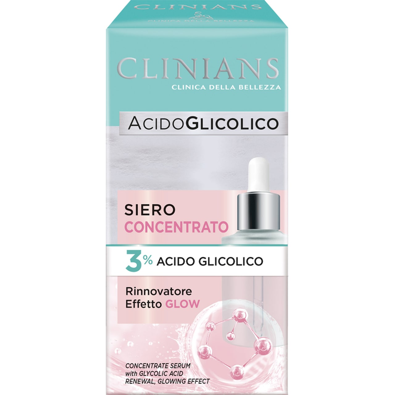 CLINIANS ACIDO GLICOLICO SIERO CONCENTRATO 30ML 3% ACIDO GLICOLICO RINNOVATORE EFFETTO GLOW