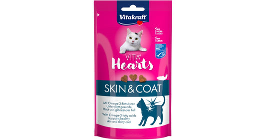VITAKRAFT HEARTS 40G SKIN & COAT SALMONE