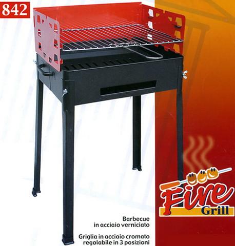 FILCASALINGHI FIRE GRILL BARBECUE IN ACCIAIO VERNICIATO CM.40X30X75