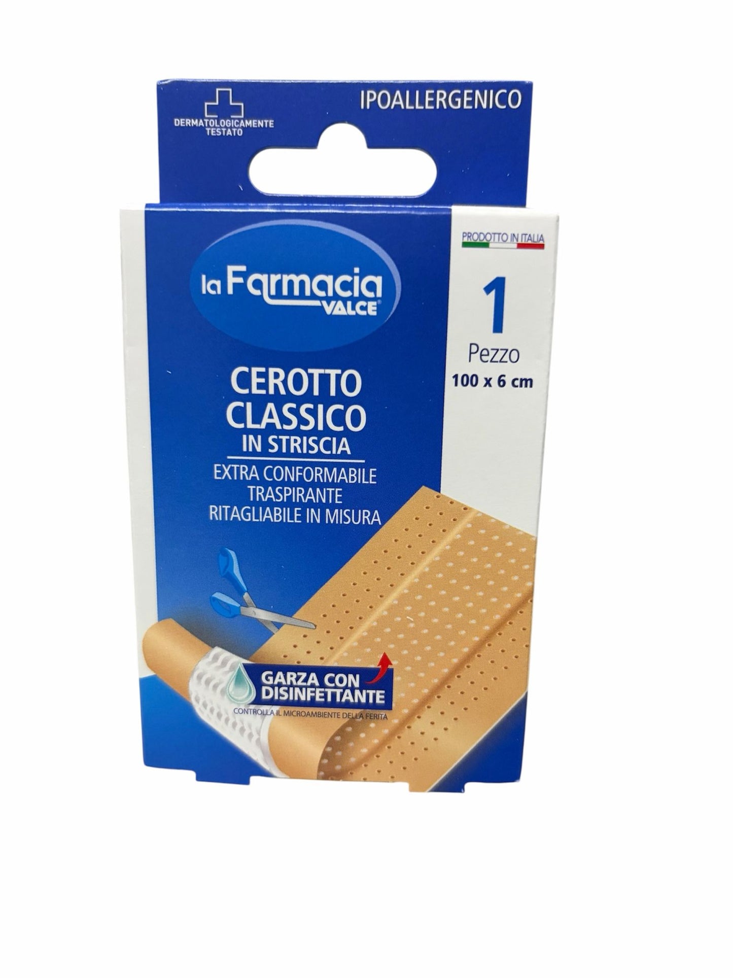 LA FARMACIA VALCE CEROTTO CLASSICO IN STRISCIA CM.100X6 1PZ