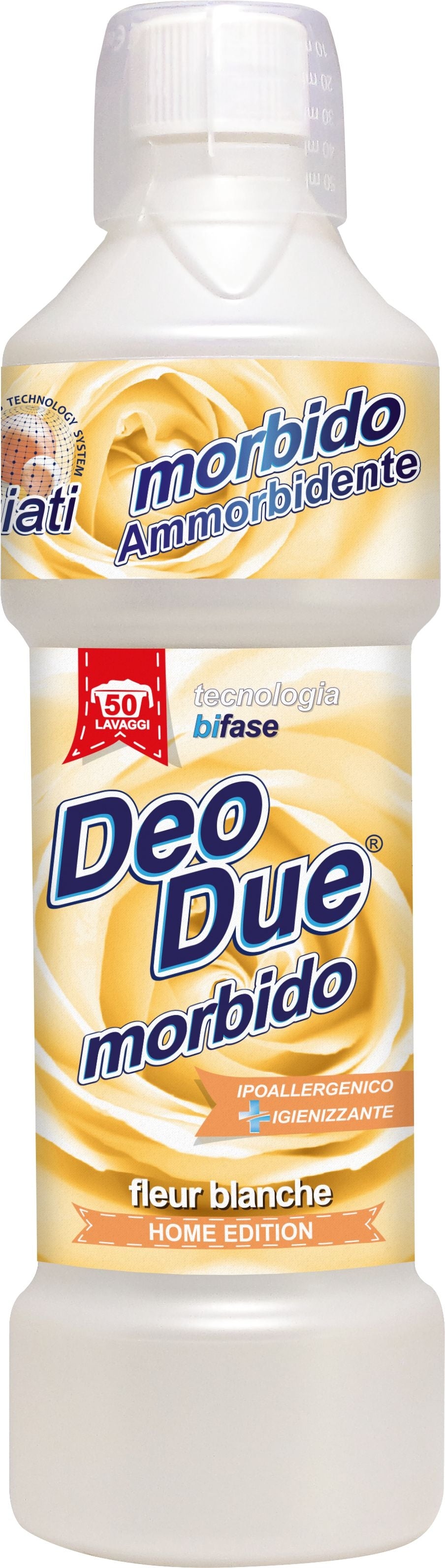 DEO DUE MORBIDO AMMORBIDENTE 1L 50 LAVAGGI FLEUR BLANCHE