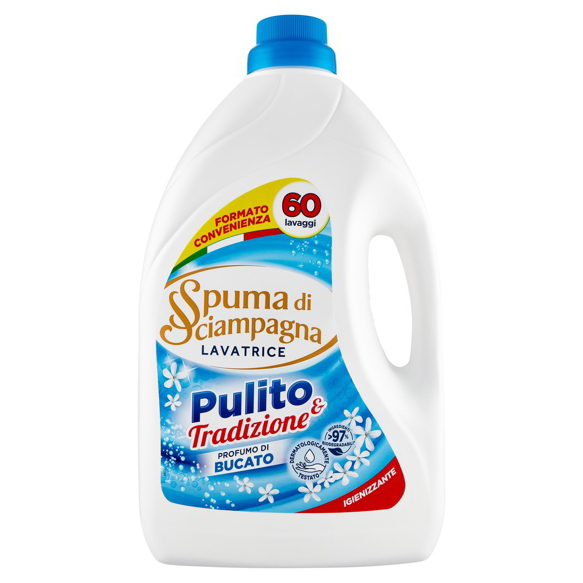 SPUMA DI SCIAMPAGNA LAVATRICE LIQUIDO 3L 60LAV. PROFUMO DI BUCATO