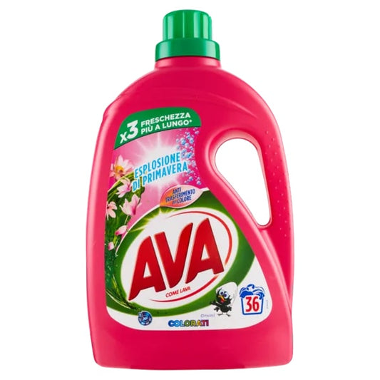 AVA LAVATRICE LIQUIDO 1,8L 36LAV. ESPLOSIONE DI PRIMAVERA COLORATI