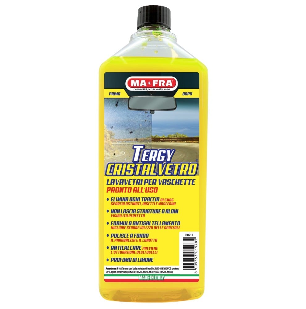MAFRA TERGY CRISTALVETRO 1L LAVAVETRI PER VASCHETTE PRONTO ALL'USO