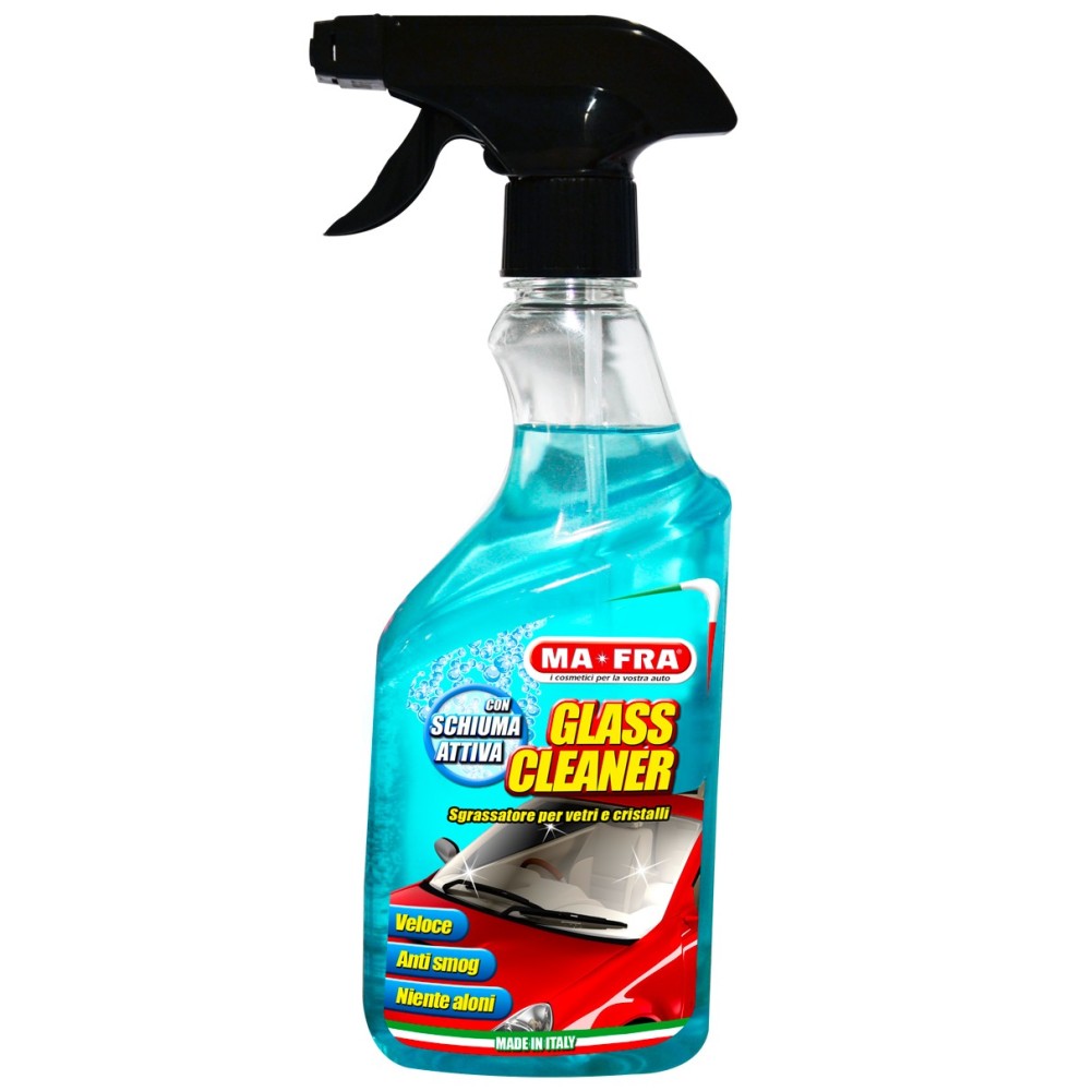 MAFRA GLASS CLEANER CON SCHIUMA ATTIVA 500ML SGRASSATORE PER VETRI E CRISTALLI