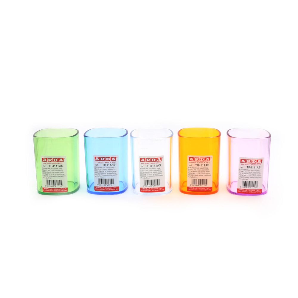 ARDA PORTAPENNE COLORATO TRASPARENTE