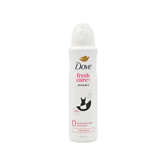 DOVE DEO SPRAY 150ML FRESH CARE+ INVISIBLE FRESH FRESIA 0% 72H