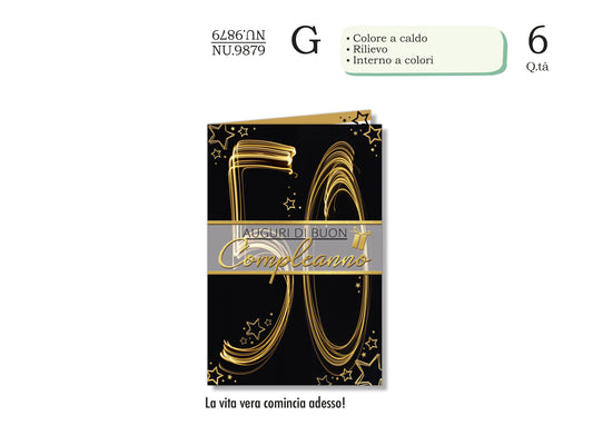 CROMO NB BIGLIETTO NUMERI 50 NU.9879