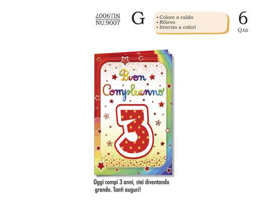 CROMO NB BIGLIETTO NUMERO 3 NU.9007