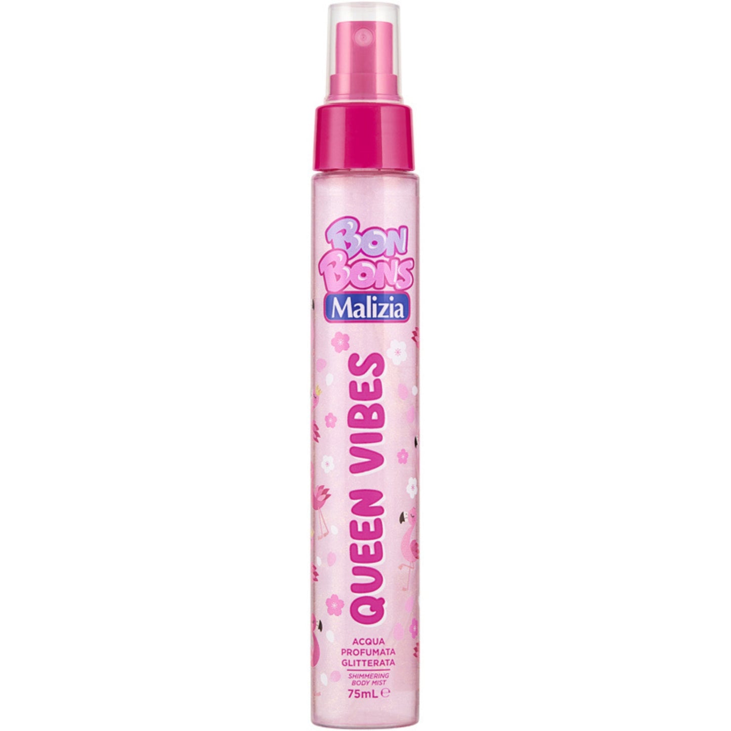 MALIZIA BON BONS ACQUA PROFUMATA GLITTERATA 75ML QUEEN VIBES