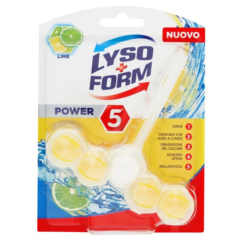 LYSOFORM TAVOLETTA WC 55GR POWER 5 LIME