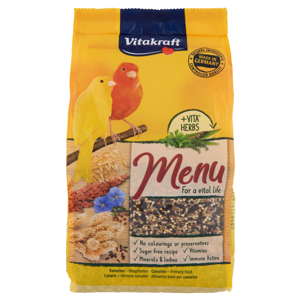 VITAKRAFT MENU CANARINI 1KG ALIMENTO BASE PER CANARINI