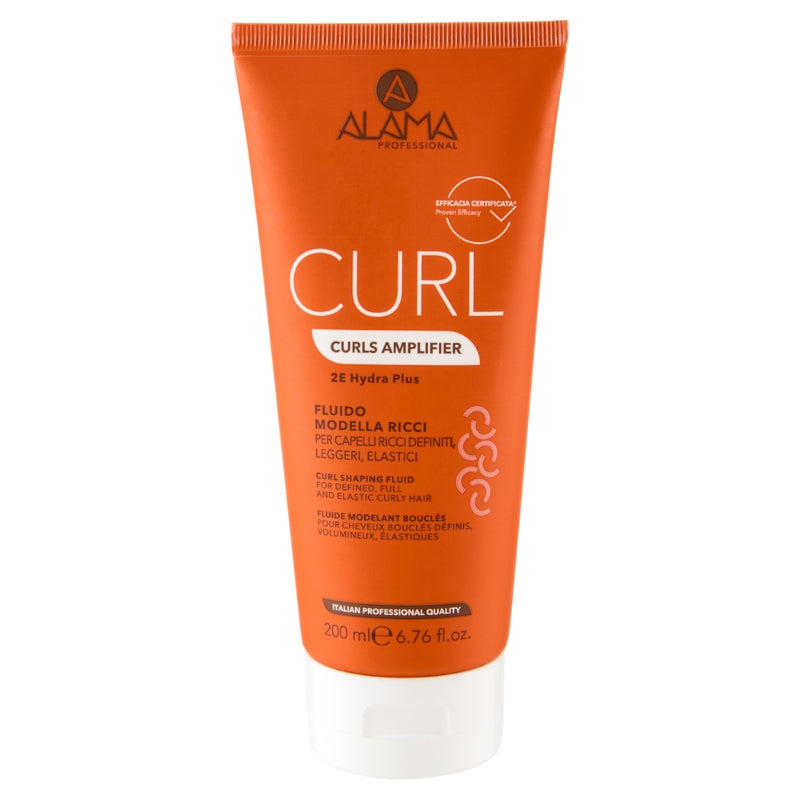 ALAMA PROFESSIONAL CURL CURL AMPLIFIER 200ML FLUIDO MODELLA RICCI PER CAPELLI RICCI DEFINITI,LEGGERI,ELASTICI