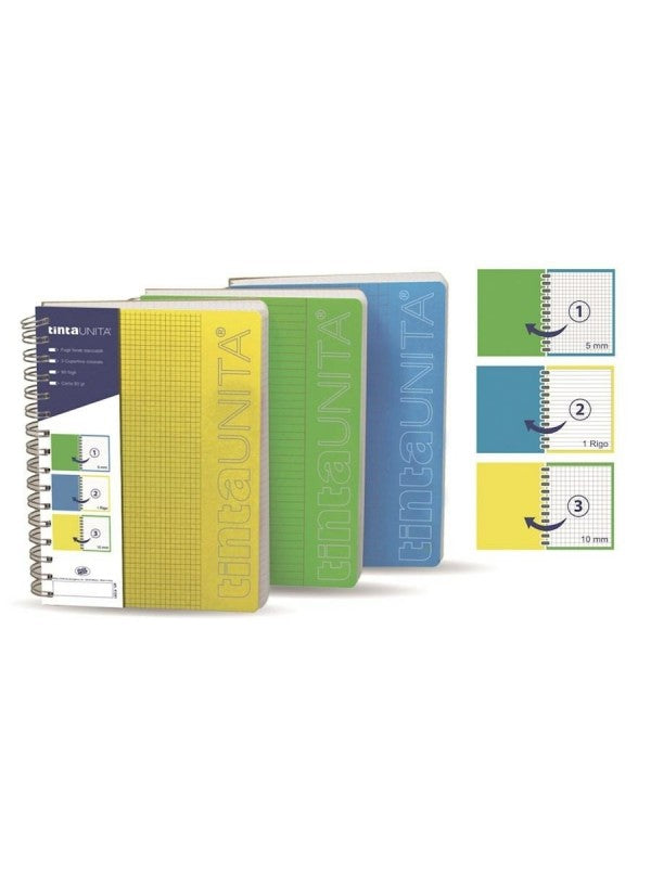 TINTA UNITA MAXI ORGANIZER SPIRALE A4 80GR 90 FOGLI 3 RIGATURE