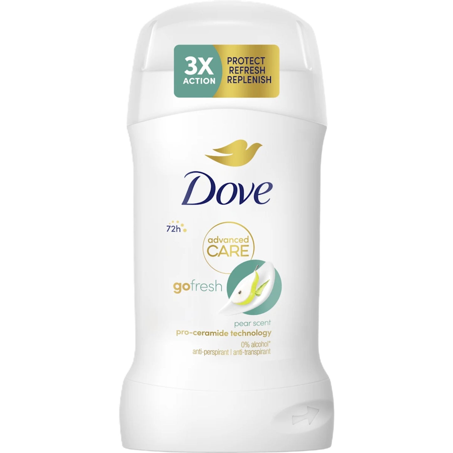 DOVE DEO STICK 50ML ADVANCED CARE GO FRESH PEAR SCENT 72H