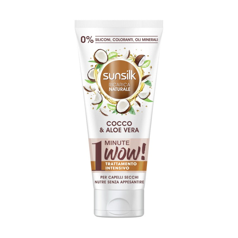 SUNSILK 1 MINUTE WOW TRATTAMENTO INTENSIVO 180ML COCCO & ALOE VERA