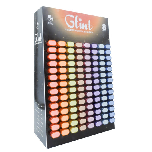 SPIL GLINT EVIDENZIATORE PASTELLO GLITTERATO COLORI ASSORTITI