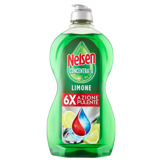 NELSEN PIATTI CONCENTRATO 450ML LIMONE 6X AZIONE PULENTE