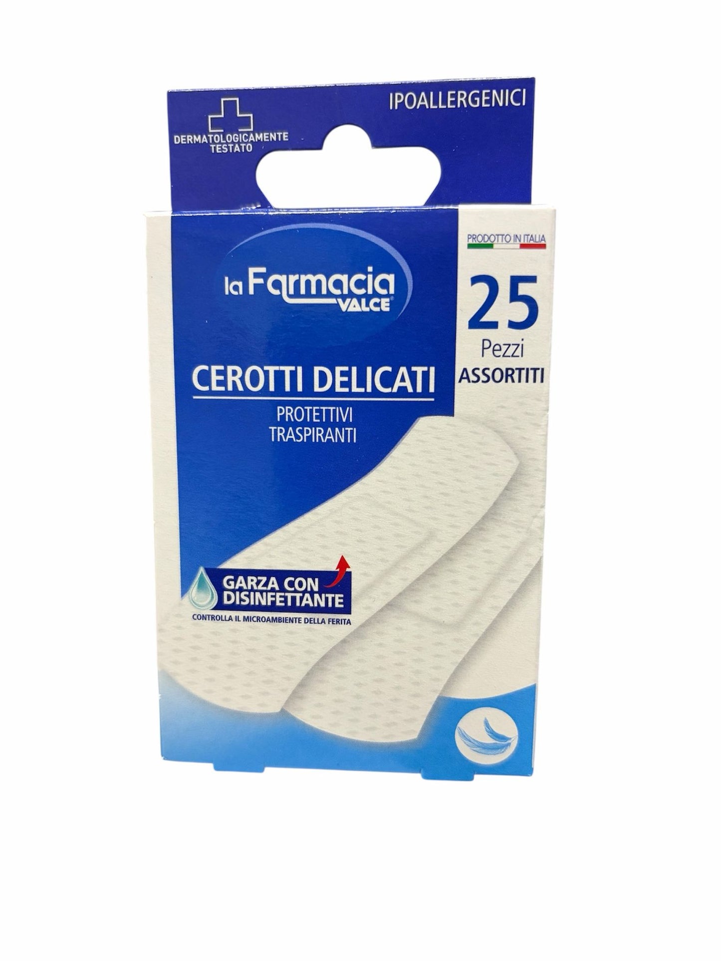 LA FARMACIA VALCE CEROTTI DELICATI BIANCO 25PZ 2 MISURE ASSORTITE
