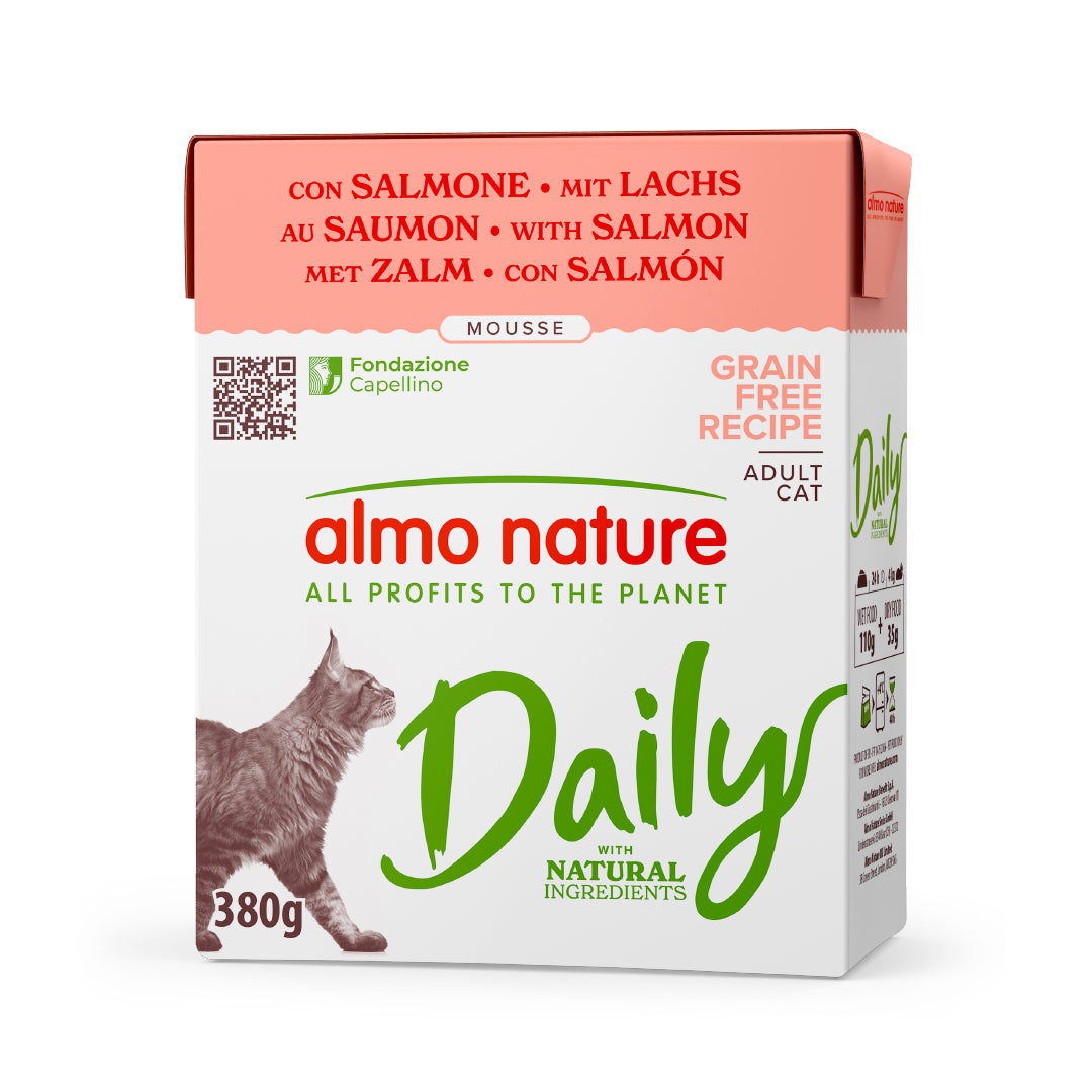 ALMO NATURE DAILY GATTO MOUSSE 380G SALMONE
