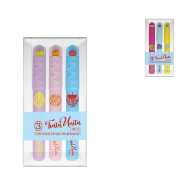 TINTA UNITA JUICE SET 3 EVIDENZIATORI PROFUMATI