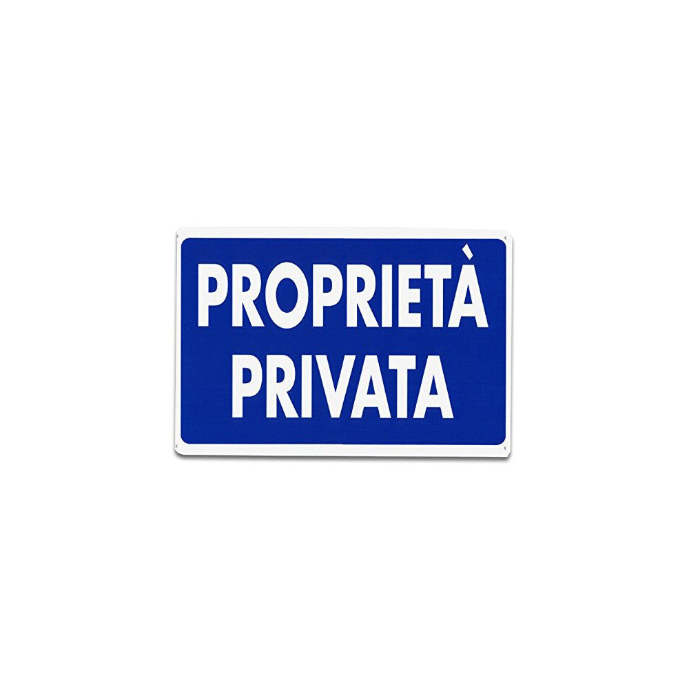 CARTELLO PVC PROPRIETA' PRIVATA 20X30