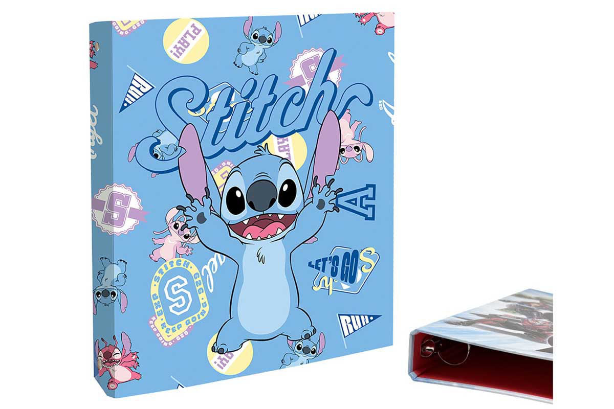 STITCH DISNEY CARPETTA A4 21X31 4 ANELLI
