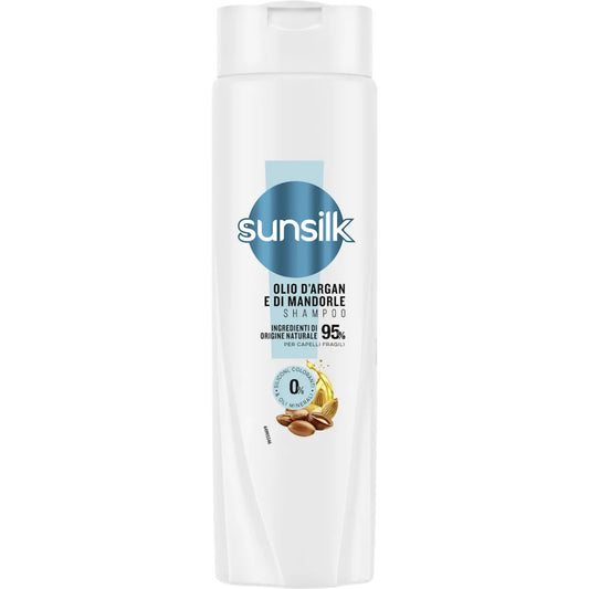 SUNSILK SHAMPOO 250ML OLIO D'ARGAN E DI MANDORLE CAPELLI FRAGILI