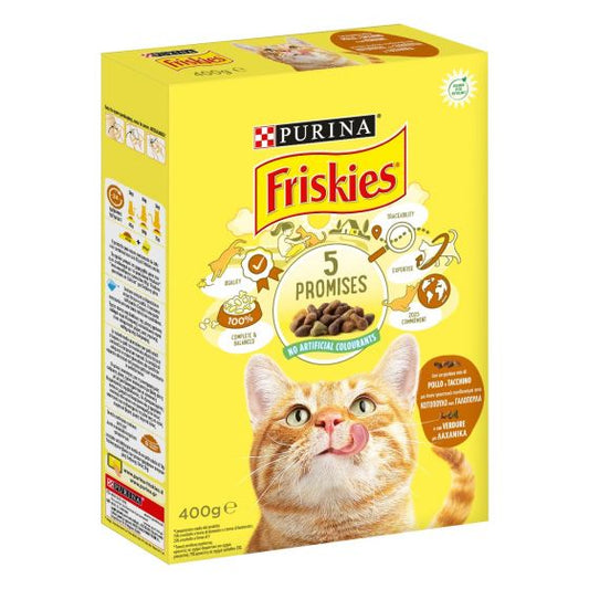 FRISKIES CROCCANTINI 400GR 5 PROMISES GATTI CON POLLO E TACCHINO