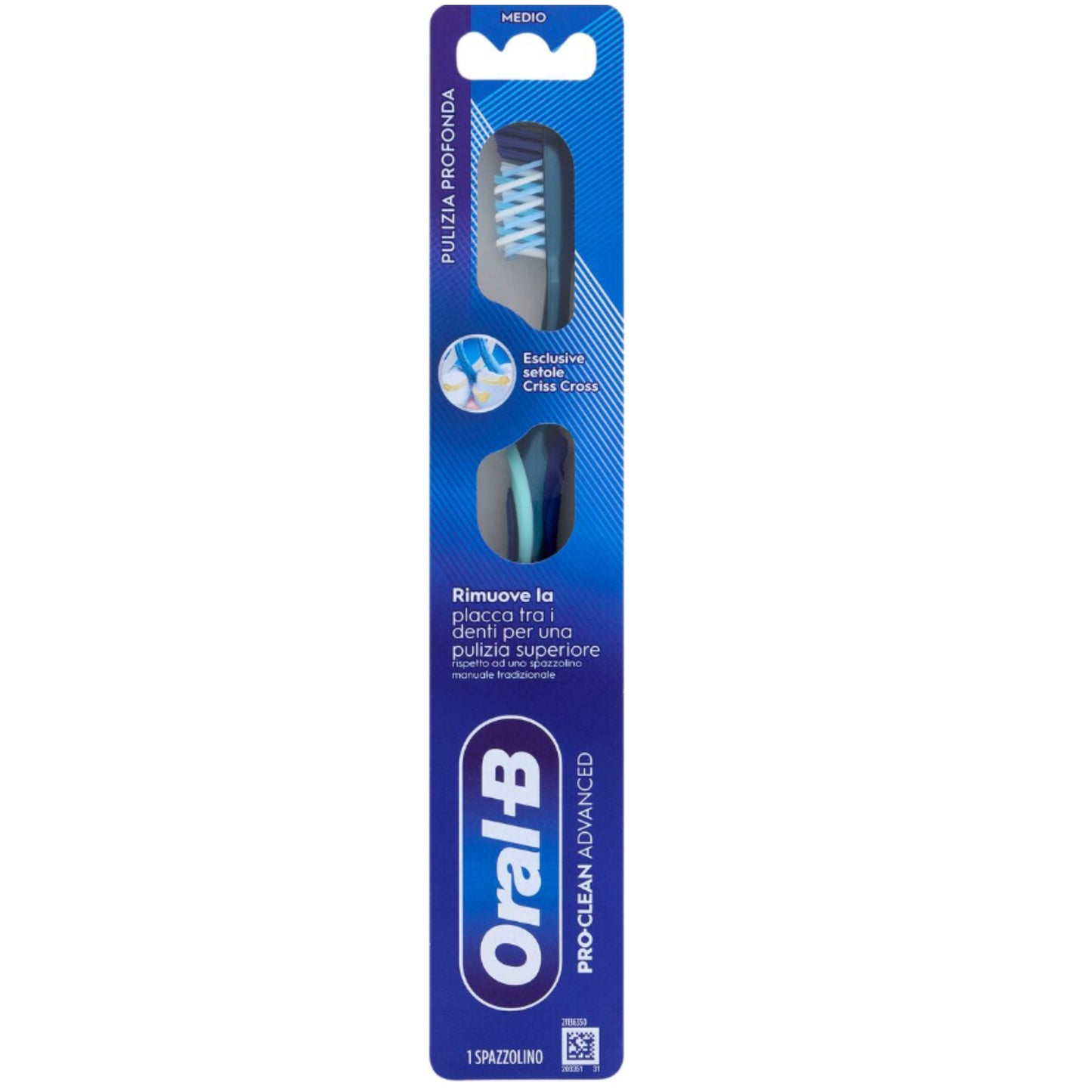 ORAL-B SPAZZOLINO PRO-CLEAN ADVANCED PULIZIA PROFONDA MEDIO