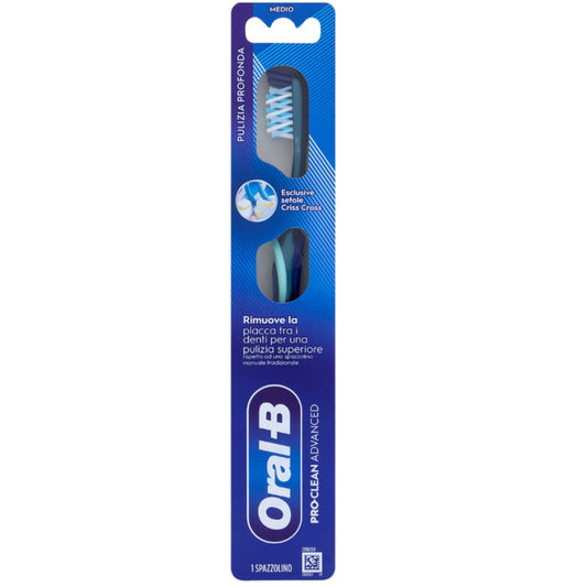 ORAL-B SPAZZOLINO PRO-CLEAN ADVANCED PULIZIA PROFONDA MEDIO