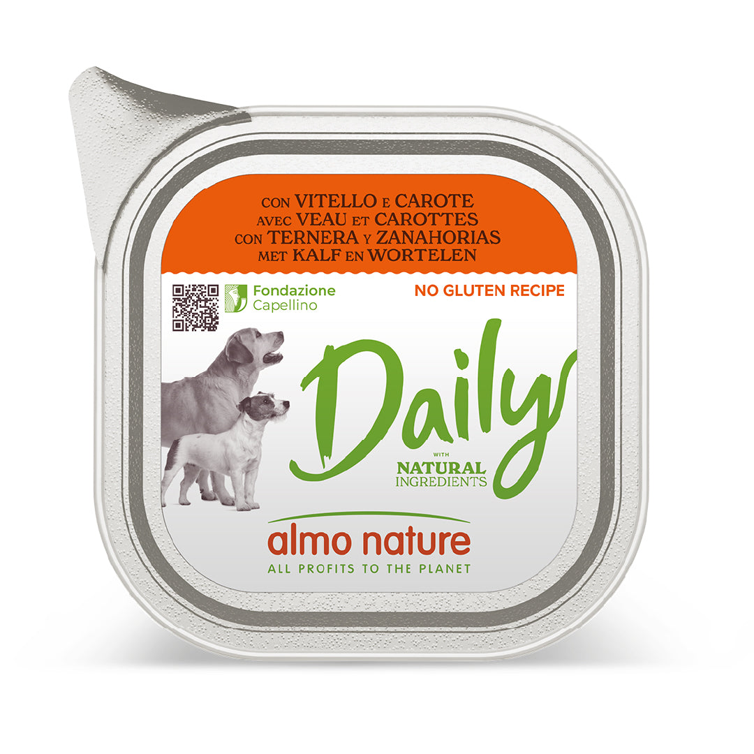 ALMO NATURE DAILY CANE 300G VITELLO E CAROTE