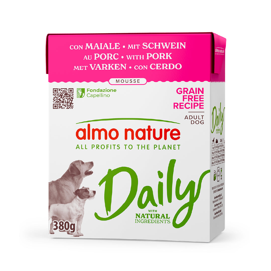 ALMO NATURE DAILY CANE MOUSSE 380G MAIALE