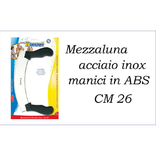 DE LUCA LINEA SUPER MEZZALUNA INOX MANICO ABS CM.26