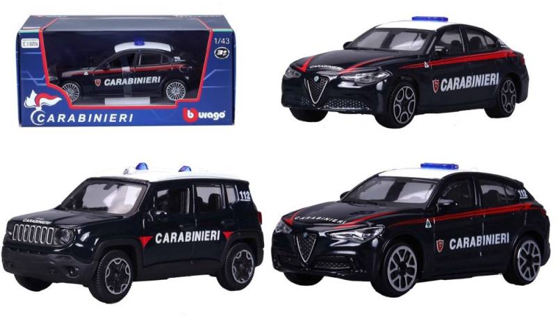 BURAGO MODELLINO CARABINIERI 1:43 3+ AUTO ASSORTITE