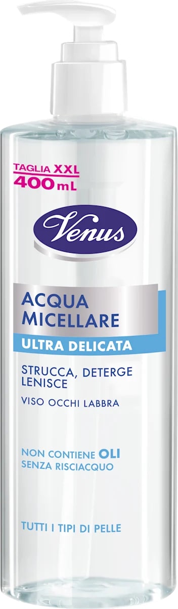 VENUS ACQUA MICELLARE 400ML ULTRA DELICATA TUTTI I TIPI DI PELLE