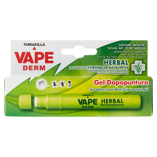 VAPE FUMAKILLA DERM GEL DOPOPUNTURA HERBAL 10ML CITRONELLA EUCALIPTUS