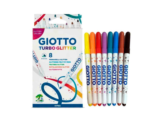 GIOTTO TURBO GLITTER X8 PENNARELLI