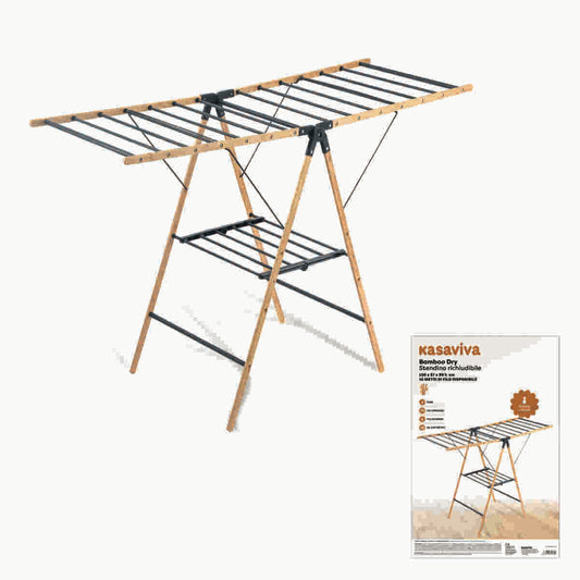 KASAVIVA BAMBOO DRY STENDINO 2 PIANI 16M CM.150X55X99