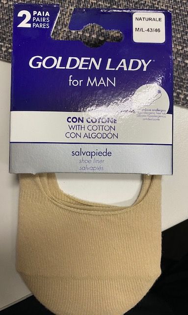 GOLDEN LADY SALVAPIEDE UOMO 43/46 NATURALE 2 PAIA
